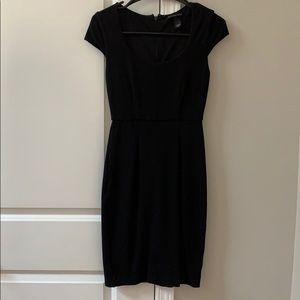 Black form fitting dress